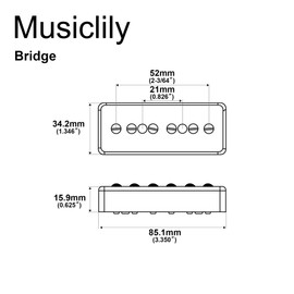 Musiclily Pro P90-MHA Alnico 5 High Output P90 Soapbar Pickup Single Coil Bridge Pickup for Electric Guitar, Cream