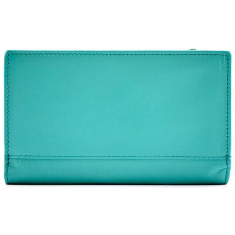 Mala Leather Moonflower Compact Purse - Bumble Bee RFID Protection