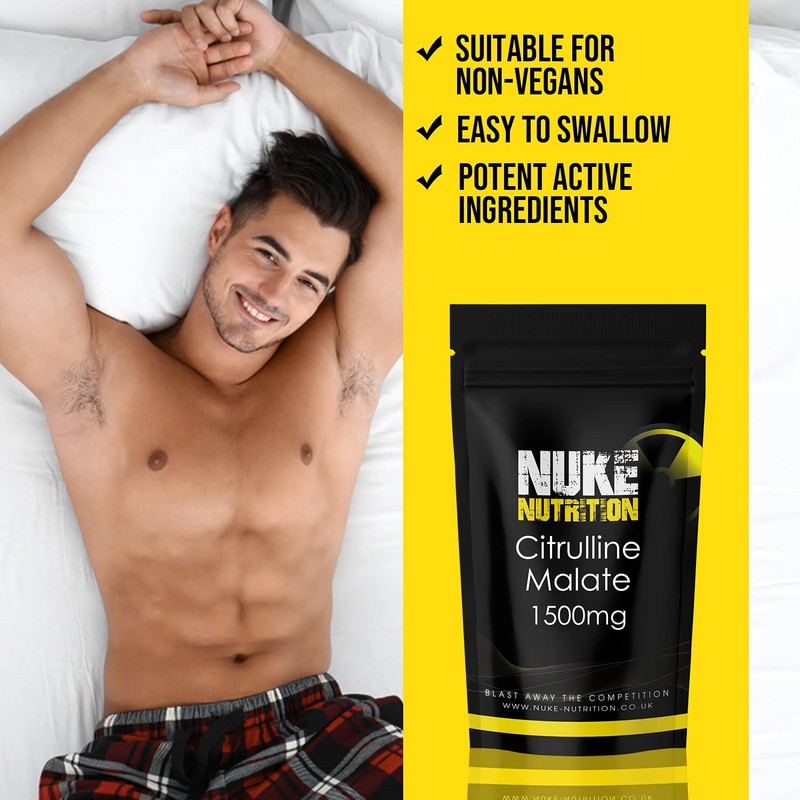 Nuke Nutrition L Citrulline Malate Capsules | 120 Capsules |