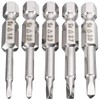 Wolfride 5Pcs Magnetic Triangle Screwdriver Bits1.8/2/2.3/2.7/3mm, 1/4" Hex Shank Triangle