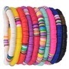 EXCEART 10pcs Colorful Heishi Bracelet Friendship Bracelets Polymer Clay Bracelet