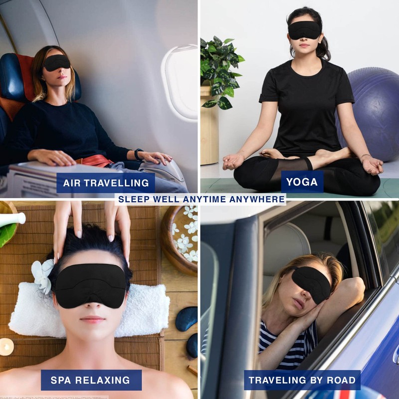 Silk Eye Mask, Eye Mask for Sleeping, Blindfold, Super Soft
