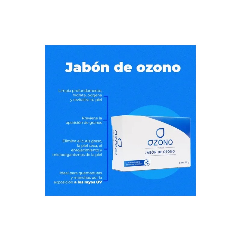 Jabón Ozonizado, Productos Ozonizados.