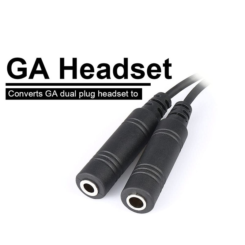 R SPIDER WIRELESS GA Headset to Helicopter Adapter
