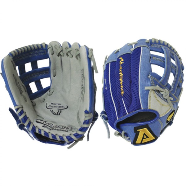 Akadema ARA93 Rookie Series Glove (right-handed_throw, 11-Inch), Blue and Gray