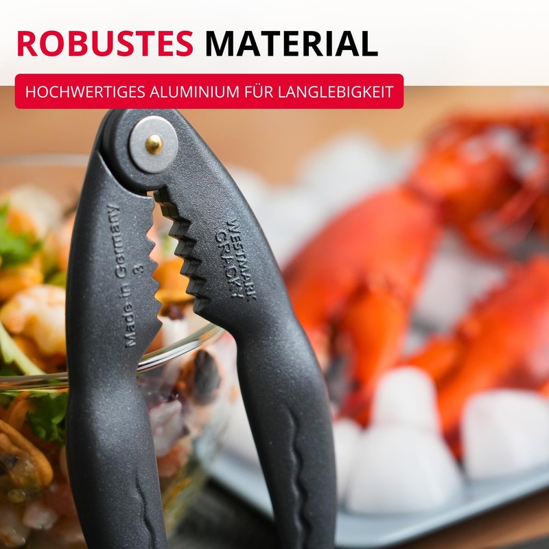 Westmark Aluminium Lobster Cracker, Food Safe Special Coating, Length: 14.4