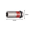 TONE HP4A-17N Thin Foil Nut Socket for Impact 0.5 inch