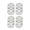 4PCS Door Hinge with Mounting Holes 316 Stainless Steel Hinge
