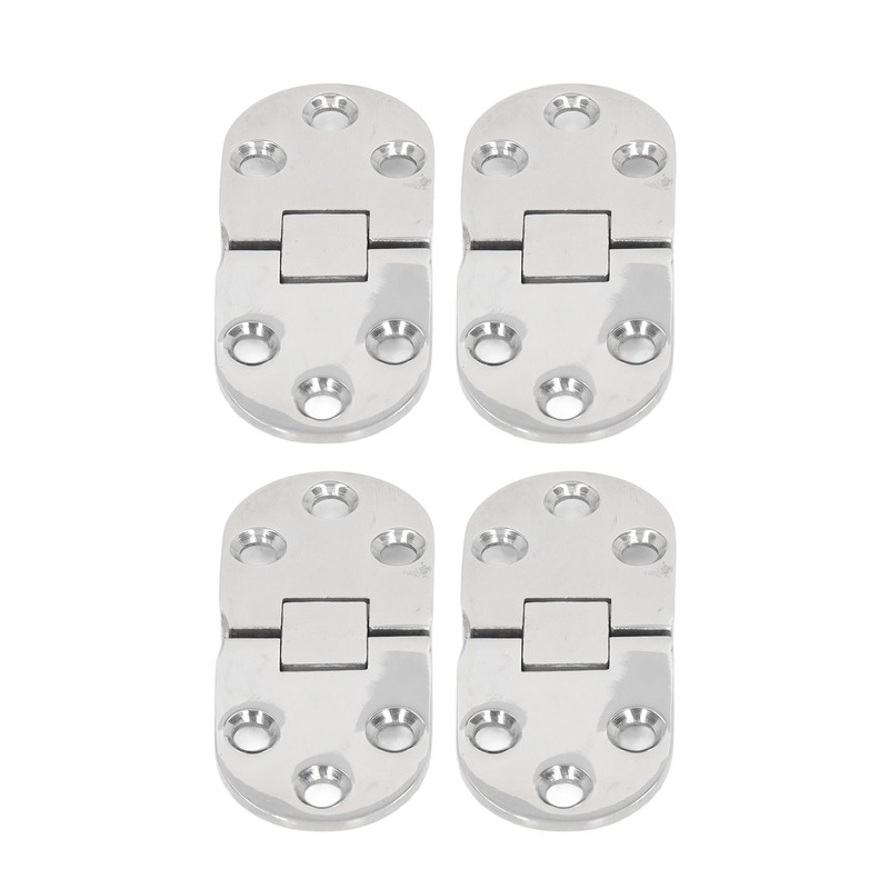 4PCS Door Hinge with Mounting Holes 316 Stainless Steel Hinge