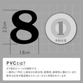 XIAXIN TSS-607B Waterproof Glitter PVC Number Sticker Set Weatherproof Waterproof Number Sticker Nameplate Suitcase Nameplate Locker Indoor Outdoor Use (Black, 1)