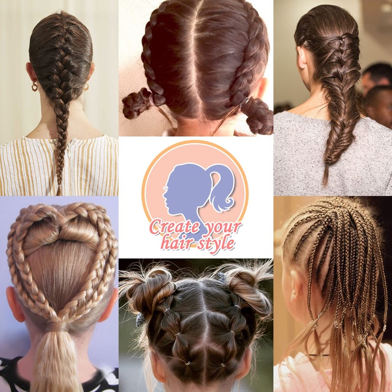 1000Pcs Clear Elastic Hair Bands, MORGLES Hair Elastics with Box,