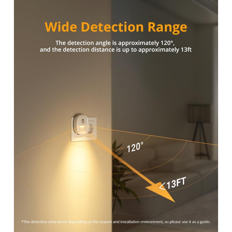 Lyridz Night Lights Plug Into Wall, Dusk to Dawn Sensor,