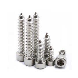 M3 100Pcs Tapping Screws Stainless Steel Hex Socket Cap Head Self-Tapping Screw (M3 x 16mm)