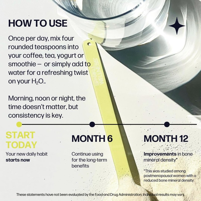 Sparkle Wellness Bone Mineral Boost (Orange) [30 Serves] | Collagen