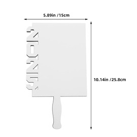 LOGOFUN 4pcs Graduation Sublimation Photo Frame Blank Sublimation Graduation Fans DIY Grad Handheld Picture Frame Heat Transfer 2025 Grad Photo Frame Fan