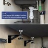 Niciksty 4 Pcs Undermount Sink Brackets for Narrow Cabinet, Undermount