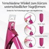 YUWJOOWEE False Nail Clippers Gel Nails Set with 10 Magnets