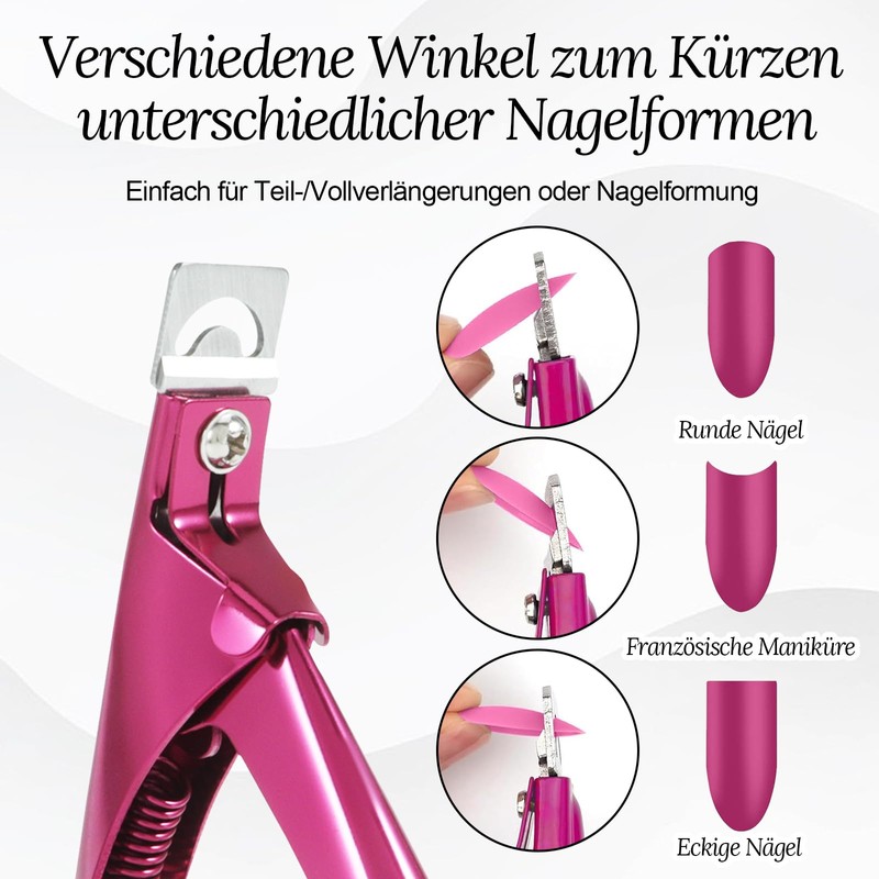 YUWJOOWEE False Nail Clippers Gel Nails Set with 10 Magnets