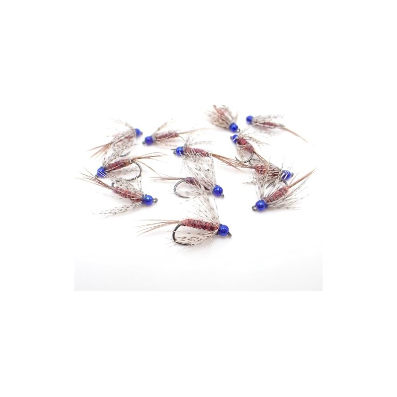 Brent's War Bird Tungsten Bead Head Soft Hackle Flies (12