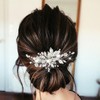 Catery Bridal Hair Comb Crystal Hair Pieces Rhinestone Wedding Clip