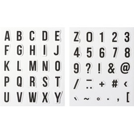Heyda Stamp Set "Letters & Numbers 2" White
