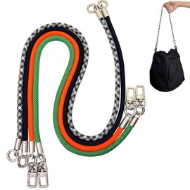 LOTMIAI DIY Bag Handle Strap Set – 4-Pack Multi-Length Paracord Straps Replacement Handles for Handbags, Totes, Crossbody or Shoulder Bags– 27" & 32” Mixed Straps – 4 Colors Vibe