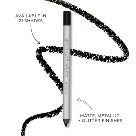 Wunder2 SUPER-STAY LINER Makeup Eyeliner Pencil Long Lasting Waterproof Eye Liner, Color Gold Metallic