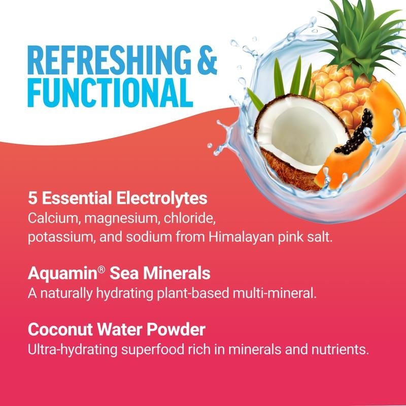 Force Factor Liquid Labs Electrolytes Powder Packets | Tropical Fruit