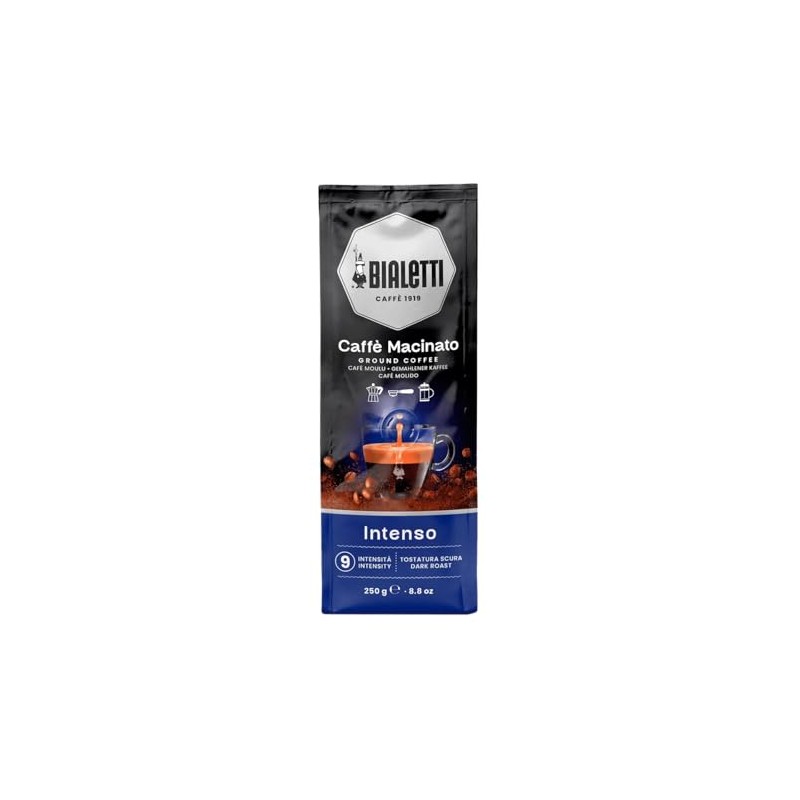 Bialetti Omni Ground Espresso – Intenso Roast, Compatible with All