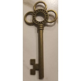 Unbranded Skeleton Keys Brass Jewelry Craft 2.5" Steampunk Necklace Pendant (Minor Wear)