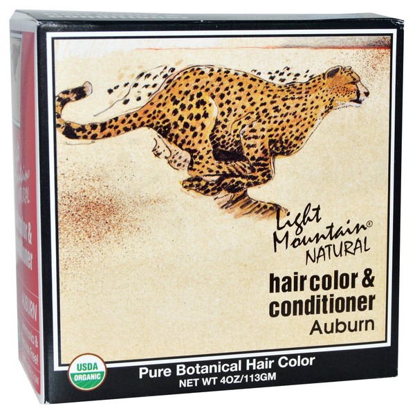 Light Mountain Natural Hair Color and Conditioner - Auburn - 4 fl oz