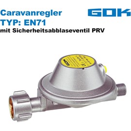 GOK Caravan Regulator 30 mbar 1.2 kg/h