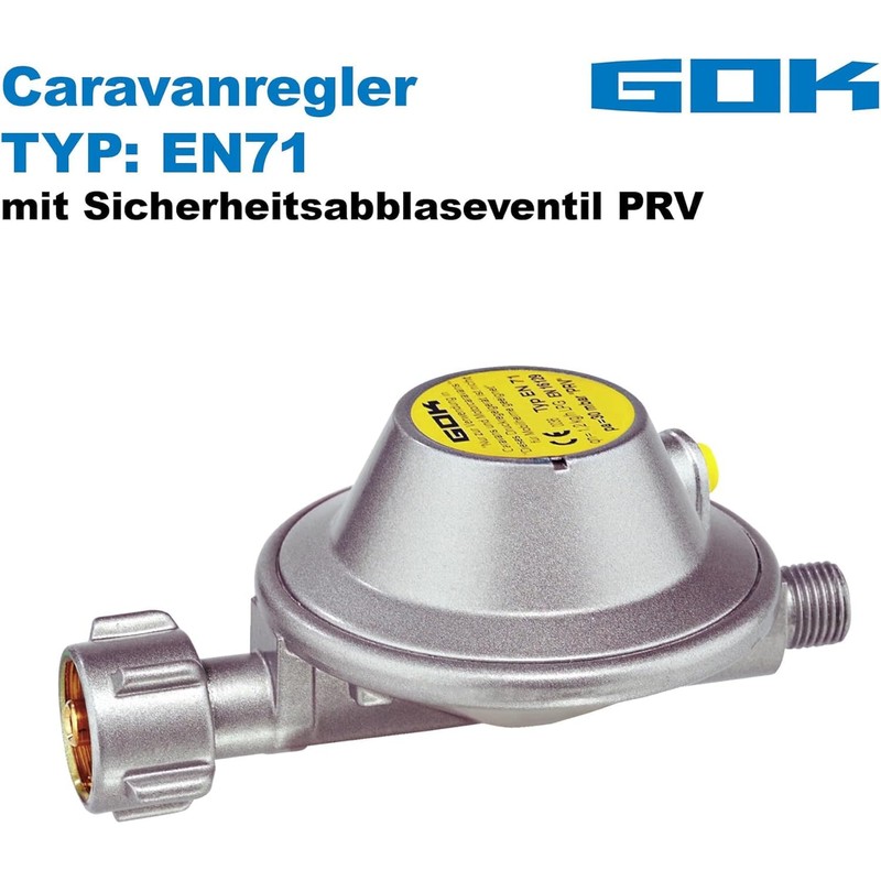 GOK Caravan Regulator 30 mbar 1.2 kg/h