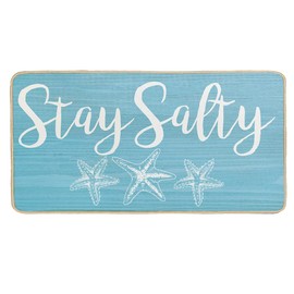 Bnwepo Beach Welcome Mat, Stay Salty, Coastal Doormat Indoor, Beach Themed Door Mat, Indoor Mats for Entryway 16 x 30 Inch Doormat