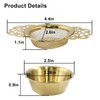 Moicstiy 4 Pack Tea Strainers with Drip Bowls, Stainless Steel