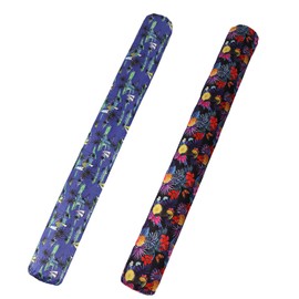 XLYLKS 2 Pack Inflatable Swim Pool Noodles, Premium Fabric-Covered Swim Floats for Adults, 56 '' Swimming Pool Noodles for Floating, Adults Pool Accessories for Ocean, Lake, Beach