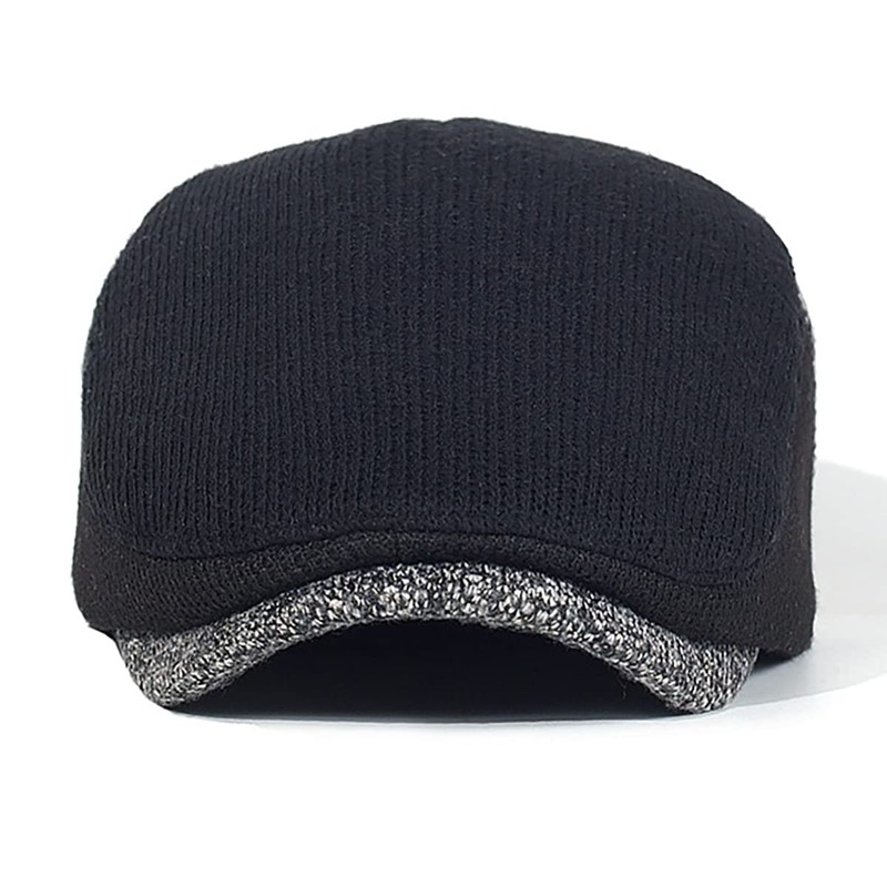 Flat Cap Men's Peaked Cap Beret Newsboy Beret Hat Flat