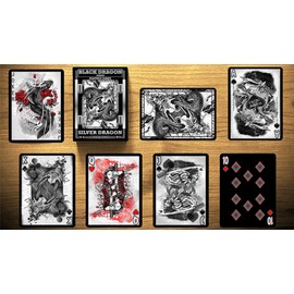 Craig Maidment Silver Dragon (Standard Edition) Playing Cards | Cool Poker Deck to Collect | Cards for Wizards and Magic Tricks
