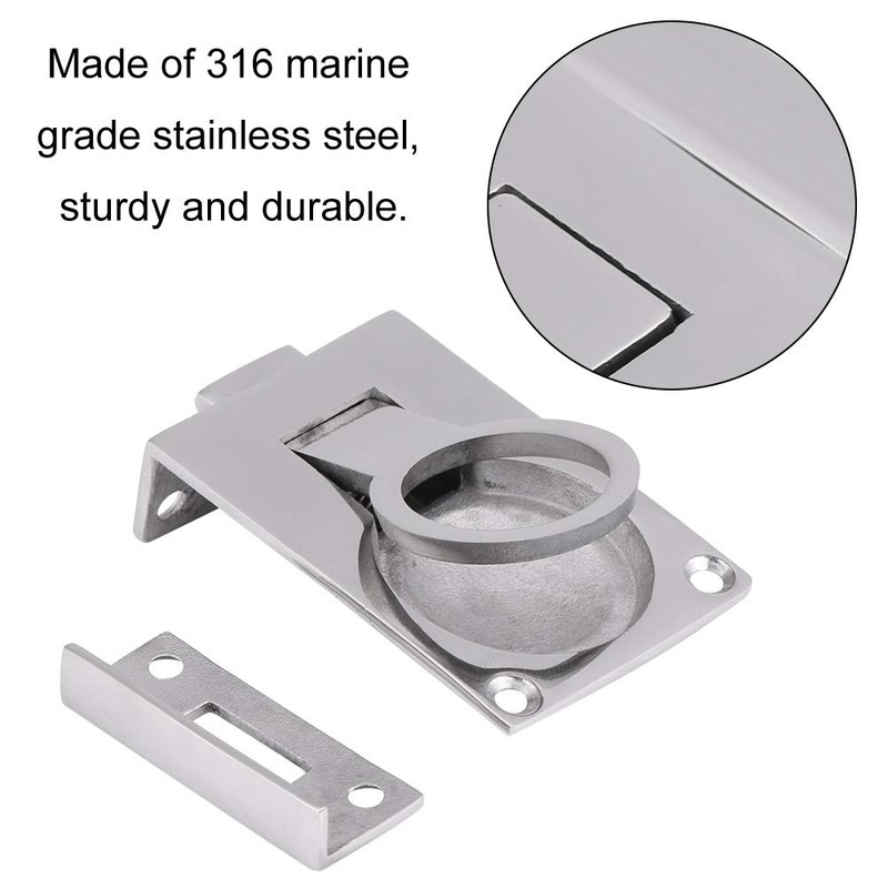 Pull Lock Stainless Steel – 2pcs Boat Hatch Handle, 57
