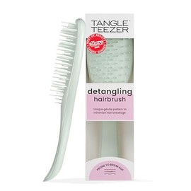 Tangle Teezer Extra Gentle Ultimate Detangler Hairbrush for Wet & Dry Hair - With Unique Wide-Spaced Teeth for Gentle & Effective Detangling - For Less Hair Fall & Breakage - Eucalyptus