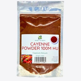Herb To Body Cayenne Powder 100M HU | Capsicum Annuum | Wildcrafted | 4oz