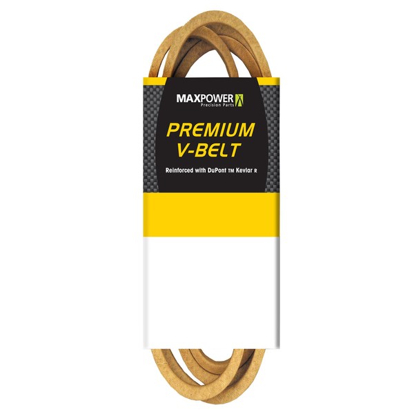 MAXPOWER 347535 Premium Belt Reinforced with Kevlar Fiber Cords, 1/2" x 92"