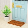 Odoria 1/12 Miniature Plants and Welcome Mats Doormat Dollhouse Decoration