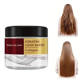 Mascarilla Capilar Con Queratina Y Colágeno Para Reparar El