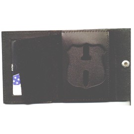 Philadelphia Police (Pennsylvania) Officer Recessed Badge Cut-Out Snap Wallet