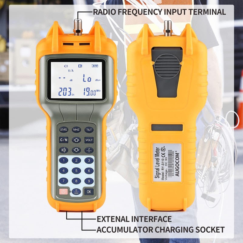 AUGOCOM® CATV Cable Tester, Coax Cable Tracer Coaxial Wire Continuity