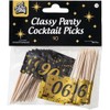 Jesters Party 90 Number Cocktail Picks - 50pcs Classy Party