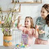 Jangostor 48 Pieces Painted Plastic Eggs, 4 cm Hanging Easter