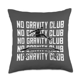Calisthenics fitness gymnastic trampolining sport TRAMPOLINE Throw Pillow