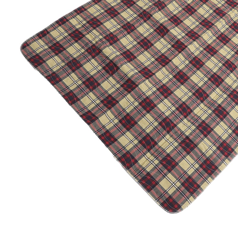 Incontinence Bed Pads Stain Masking Washable Reusable Plaid Underpads for